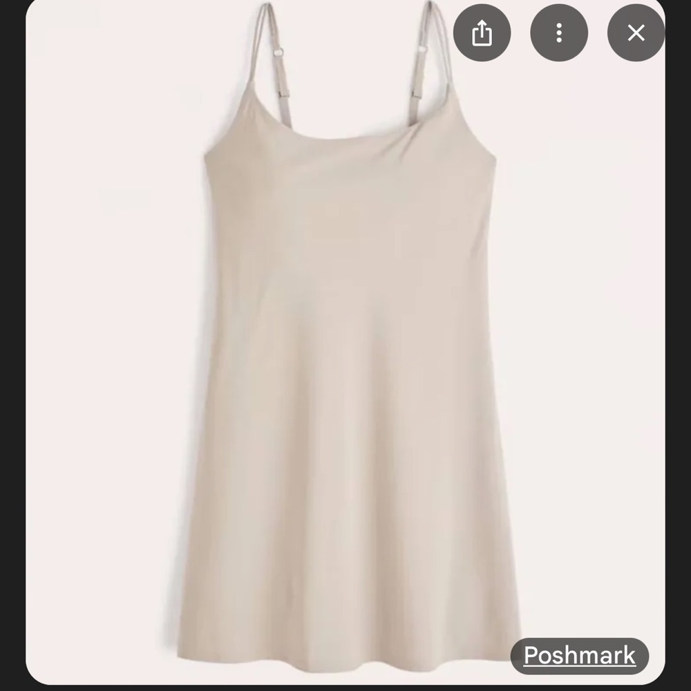 Abercrombie & Fitch Cream Traveler Mini Dress